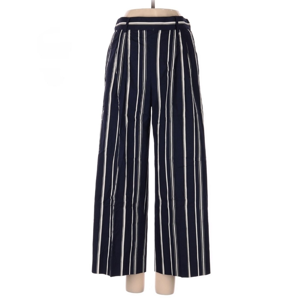 J.Crew Cropped Striped Cotton Pants